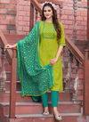 Parrot Green Colour Devil 1 New Latest Fancy Festive Wear Top Bottom With Dupatta Readymade Collection 1002